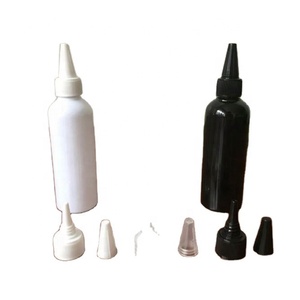Hair Color Applicator <b>Squeeze</b> <b>Bottle</b> Transparent Oil <b>Bottles</b> for Hair PET <b>Plastic</b> Refillable <b>Bottles</b> With Twist Top Cap - Product Image 4