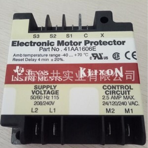 Klixon Electronic <b>Motor</b> Protector 41AA1606E 208/240V 2.5A Max Control Circuit <b>Motor</b> <b>Controller</b> - Product Image 1