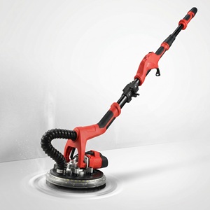 Ponceuse électrique télescopique auto-aspirante à vitesse variable 511704 Pro 1050W avec protection de bord détachable et plateau de ponçage 225mm pour murs - Product Image 1