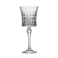 Gobelet à vin rouge en cristal de style européen de luxe, transparent, design de banquet