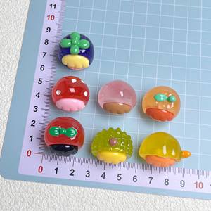 Accesorios de Joyería DIY con Frutas Luminosas de Dibujos Animados, Bolsa Sorpresa, Llavero Decorativo, Dije Acrílico, 27x25mm, Multicolor - Product Image 3