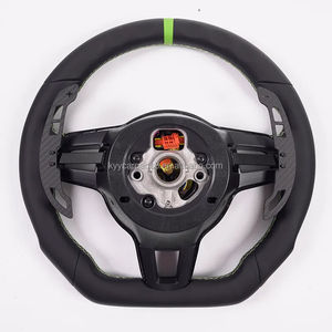 Volante de Cuero de Color <span class=keywords><strong>Clásico</strong></span> para Automóviles Porsche Panamera, Macan, Cayenne, 918, 911, 718, 970, 971, 958, Accesorios Automotrices - Product Image 4