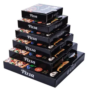 Коробка для пиццы на заказ для выпечки на вынос упаковка для закусок еда на вынос пищевые коробки для пиццы