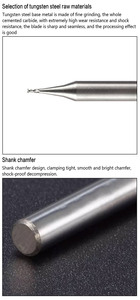 <span class=keywords><strong>Fraise</strong></span> en métal dur personnalisée de haute qualité-Outils CNC de <span class=keywords><strong>fraise</strong></span> en bout Micro-plat pour l'<span class=keywords><strong>aluminium</strong></span> - Product Image 4