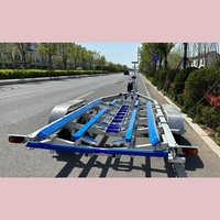 Remorque bateau HOIRO sur mesure 28 pieds en aluminium à double essieu avec bâches en polyéthylène, frein hydraulique, VIN CE DOT, pneus 235/15, capacité 2800 kg