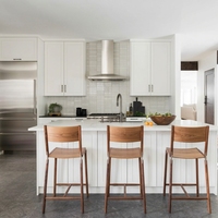 Meubles de cuisine modernes blancs style Shaker en gros – Unités de cuisine modulaires simples pour projets d'appartements et petites entreprises