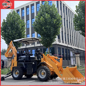 เครื่องขุดดินอเนกประสงค์สำหรับงานเกษตรกรรม แบบสองหัวขุด ขับเคลื่อนสี่ล้อ ขุดด้านหน้า ตักด้านหลัง ใช้ได้ทั้งในสวนผลไม้และงานบ้าน - Product Image 4