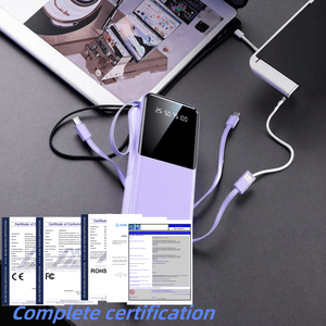พาวเวอร์แบงค์รุ่นใหม่ปรับแต่งได้พร้อมไฟสปอตไลท์ LED ความจุ 10000mah 30000mah สายชาร์จเร็ว พาวเวอร์แบงค์สุดล้ำ - Product Image 5