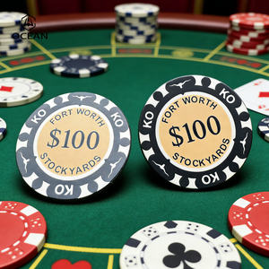 ชิปโป๊กเกอร์เซรามิกคุณภาพสูง ตกแต่งสวยงาม กันน้ำ - Product Image 3