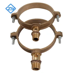 Supporto per tubo ad anello diviso con morsetto per tubo in bronzo fuso