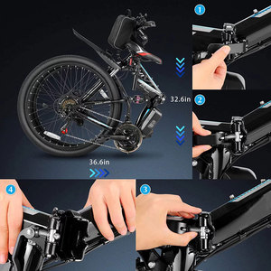 Vélos <span class=keywords><strong>électrique</strong></span>s à suspension intégrale 26 pouces 48V vélo de montagne <span class=keywords><strong>électrique</strong></span> pliable à 21 vitesses - Product Image 5