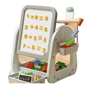 Vente en gros, tableau blanc multifonction réglable pour bébé, jouets de dessin, tableau de <span class=keywords><strong>peinture</strong></span>, ensemble de Table et de chaise - Product Image 1