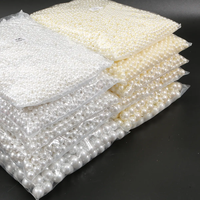Perles ABS rondes ivoire blanc perles de perles en plastique sans trou acrylique Lucite et perles en plastique pour bijoux accessoires découverte fabrication