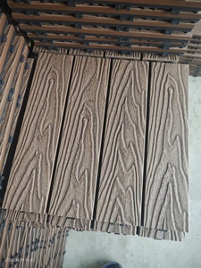 Dalles de <span class=keywords><strong>sol</strong></span> extérieures en WPC à emboîtement, base noire, surface gris teck, économiques, anti-pourriture, pour bricolage - Product Image 5
