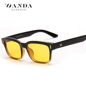 Gafas de Sol Vanda con Lentes Amarillas, Montura Rectangular, Unisex, Gafas Ópticas de Moda - Product Image 4