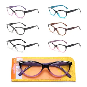 Cat Eye comfortable fashion eyewear factory bling decorative design reading glasses