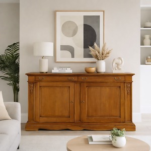 Credenza in legno massello 220x60x115 cm, finitura Bassano - Product Image 1