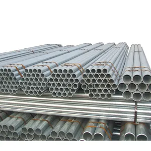 Tubo de aço carbono galvanizado, classe a53 a500 bs1387