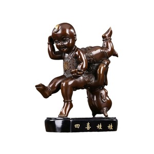 Figuras de Cobre de las Cuatro Felices, 30-50cm, Decoración para el Hogar, Regalo - Product Image 5