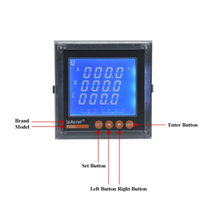 Acrel PZ96L-E4/C Zero xuất khẩu ba giai đoạn bốn dây bảng điều chỉnh gắn năng lượng <span class=keywords><strong>Meter</strong></span> <span class=keywords><strong>LCD</strong></span> hiển thị cho năng lượng mặt trời biến tần - Product Image 3