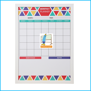 Planificador <span class=keywords><strong>Semanal</strong></span> de Diseño Simple Impreso Digitalmente Ohsung, <span class=keywords><strong>Calendario</strong></span> de Material PET - Product Image 1