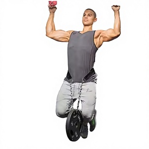 Adjustable Neoprene Waist Support <b>Belt</b> for Weight Lifting Gym Training Fitness Strength Training Load <b>Chain</b> Pull Strap - Product Image 4