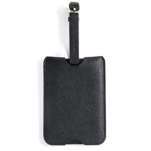 Étiquette de bagage de voyage en cuir véritable souple de luxe avec logo personnalisé, étiquette de bagage d'avion, étiquette de valise - Product Image 6