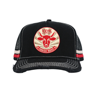 Casquette de camionneur rayée et vieillie Tcap China, casquette en maille personnalisée lavée - Product Image 1
