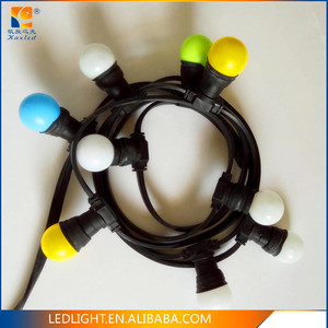 IP65 야외 꽃줄 E27 LED 벨트 라이트 스트링 스타일 휴일 조명을위한 플랫 와이어 크리스마스 장식 - Product Image 5