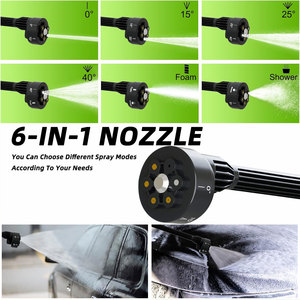 Hidrolavadora Inalámbrica Portátil Multifuncional 6 en 1 con Boquilla para Limpieza de Autos, Cercas, Pisos y Patios - Product Image 4