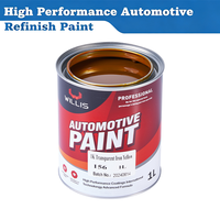 Peinture automobile liquide transparente 1K à base de résine acrylique jaune fer pour la rénovation de voitures et de plastiques par pulvérisation OEM