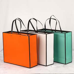 Bolsas de Papel para Compras de Boutique Reutilizables, con Asas de Lujo, Reciclables, Ecológicas, con Logotipo Personalizado, Resistentes a la Humedad y de Alta Calidad - Product Image 1