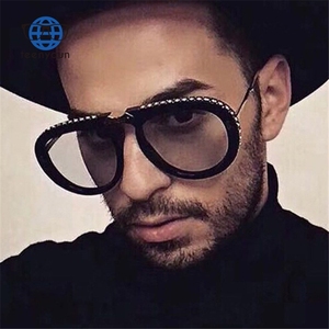 Lunettes de soleil rétro Vintage en diamant, pour hommes et femmes, verres pliables, UV400, à la mode, nouvelle collection 2020 - Product Image 2