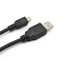 Kabel pengisi daya Cepat USB 2.0 pria ke USB mikro 5A jaket nilon pemisah Y kepala ganda untuk penggunaan komputer dan kamera