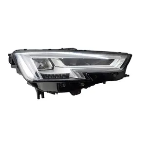 Lampu Depan LED Aksesori Mobil, Lampu Depan Modifikasi Lensa Asli untuk AUDI A4 2016-2018 A4 B9