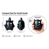 Ensemble de 6 jouets sensoriels en mousse PU à montée lente, monstres caméléons irisés, boîte cadeau Halloween