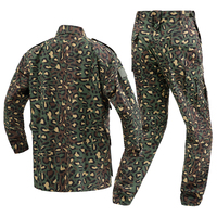 Ensemble d'uniformes tactiques personnalisés Ghana Leopard Camo BDU pour les départements de sécurité avec veste et pantalon durables pour l'extérieur
