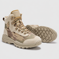 Chaussures de randonnée en plein air avec embout renforcé, semelle intermédiaire en EVA, soutien de la voûte plantaire, semelle extérieure en caoutchouc antidérapante, boucle métallique, lacets tissés respirants