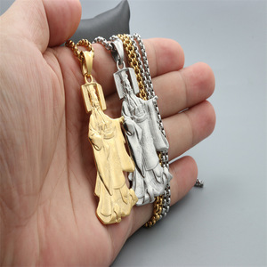 Yunnique – collier avec pendentif Portrait de l'empereur, en argent tibétain, unisexe, bijoux cadeaux à la mode - Product Image 4