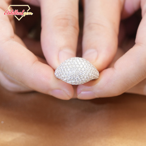 แหวนแต่งงานและงานเลี้ยงสั่งทำพิเศษ Goldleaf เงินแท้ S925 ประดับเพชรโมอิสซาไนต์ทรงกลมเจียระไนแบบบริลเลียนท์ 0.5-1.5 กะรัต D VVS - Product Image 2