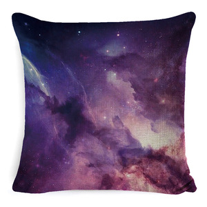 Cojines de sofá de estilo nórdico, cojines de cabecera de cama de estilo lujoso y ligero para sala de estar, fundas de cojín de lino con diseño de paisaje espacial. - Product Image 2