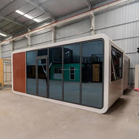 Maison de luxe en forme de cabane Apple - Maisons conteneurs à structure en acier alimentées à l'énergie solaire |   Solutions OEM/ODM pour les salles de bain, les salles de sport et les salles à manger du Moyen-Orient