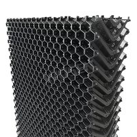 Coussin de refroidissement en plastique haute performance, rideau évaporatif à faible entretien pour la ventilation des poulaillers et des élevages