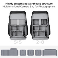 Sac à dos pour appareil photo K&F Concept KF13.128V4 25L Alpha Air KFC