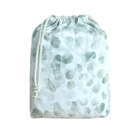 Sacs de rangement promotionnels avec logo personnalisé imprimé, sacs cadeaux en lin, sacs à bijoux en toile organique, sacs en tissu de coton, petits sacs à cordon anti-poussière