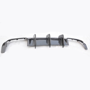 Carbon Fiber Rear Bumper Fins Spoiler Wing <b>Lip</b> <b>Splitter</b> Diffuser for Mercedes Benz W204 C63 2012-2014 - Product Image 5