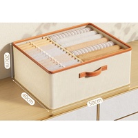 Nouvelles arrivées en stock : Boîte de rangement pliable pour sous-vêtements, boîte de tri pour armoire, bacs de rangement pour vêtements ménagers