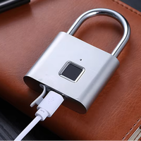 Cadenas intelligent à empreinte digitale en alliage de zinc, étanche, petit format, à prix réduit, pour portes, clôtures, portails, abris, gymnases et écoles