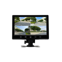Monitor de camión con sombrilla, pantalla táctil de 4 canales, entrada de vídeo AV, TFT de 9 pulgadas, suministro de fábrica