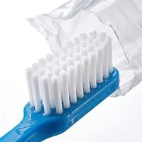 Kit de voyage pour brosse à dents manuelle avec dentifrice pré-appliqué, jetable, en vrac, pour hôtel, clinique dentaire, Airbnb, emballé individuellement